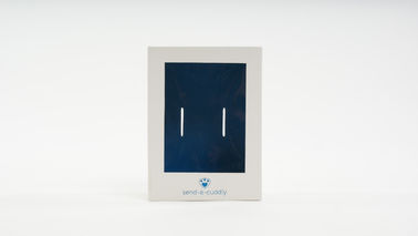 Подарочные коробки цвета слоновой кости плоского пакета картона с ясным печатанием полного цвета окна ЛЮБИМЦА