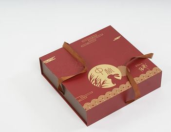 Тип упаковка красных роскошных трудных подарочных коробок картона складной шоколада