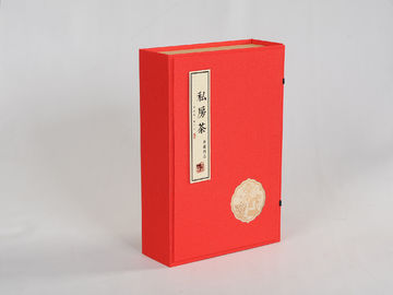 Классический красный складывая срок пригодности подарочных коробок картона высокопрочный длинный