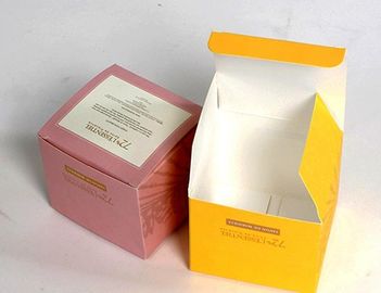Повторно использованная бумажная упаковывая коробка цвета слоновой кости для косметики макияжа