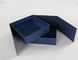 Поверхность отделкой магнитных подарочных коробок картона закрытия твердых штейновая голубая
