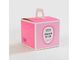 Упаковка торта розовых складных картонных коробок качества еды облегченная