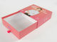 Розовые бумажные коробки ящика с однослойным Силк пояса все напечатанное