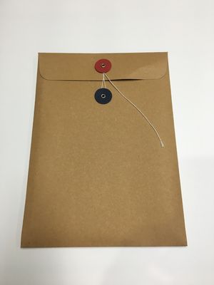 300gsm возместило конверты закрытия строки Kraft бумажные